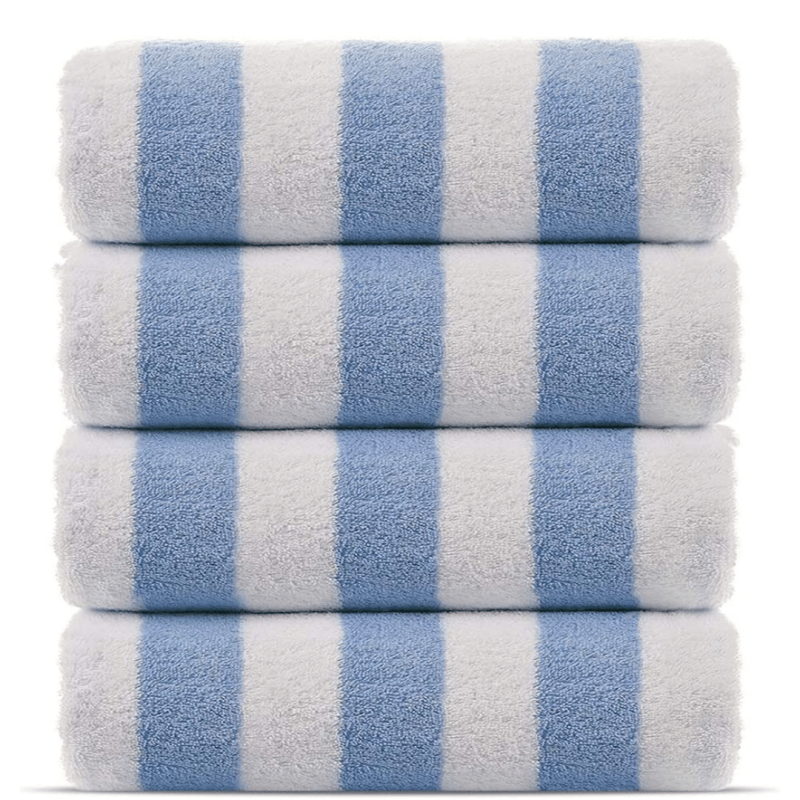 Blue Cabana Pool Towel